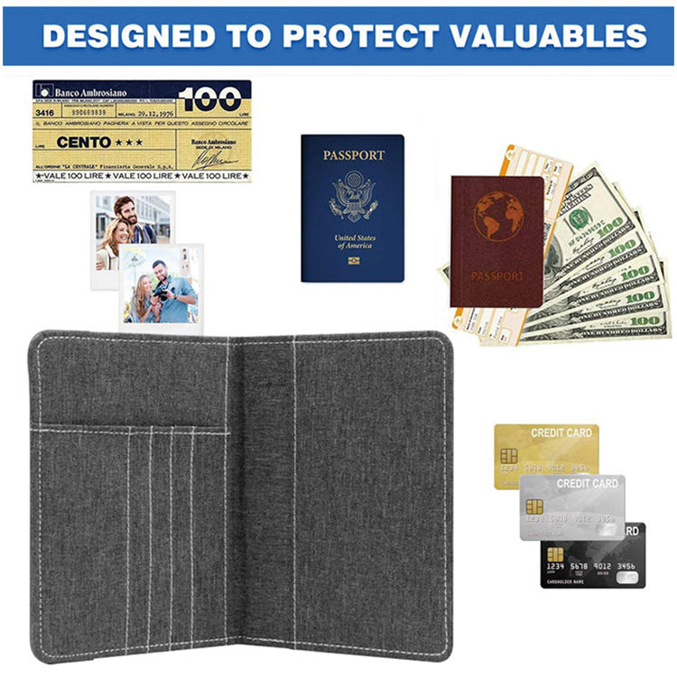 Bolsa organizadora de viagem de negócios personalizada para homens, couro de luxo, porta-cartões de crédito, carteira para passaporte