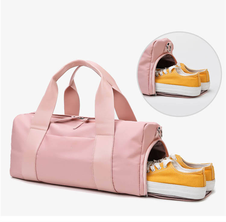 Bolsas esportivas esportivas de luxo para viagem com logotipo personalizado Bolsa esportiva de alta qualidade à prova d'água com bolso para sapatos