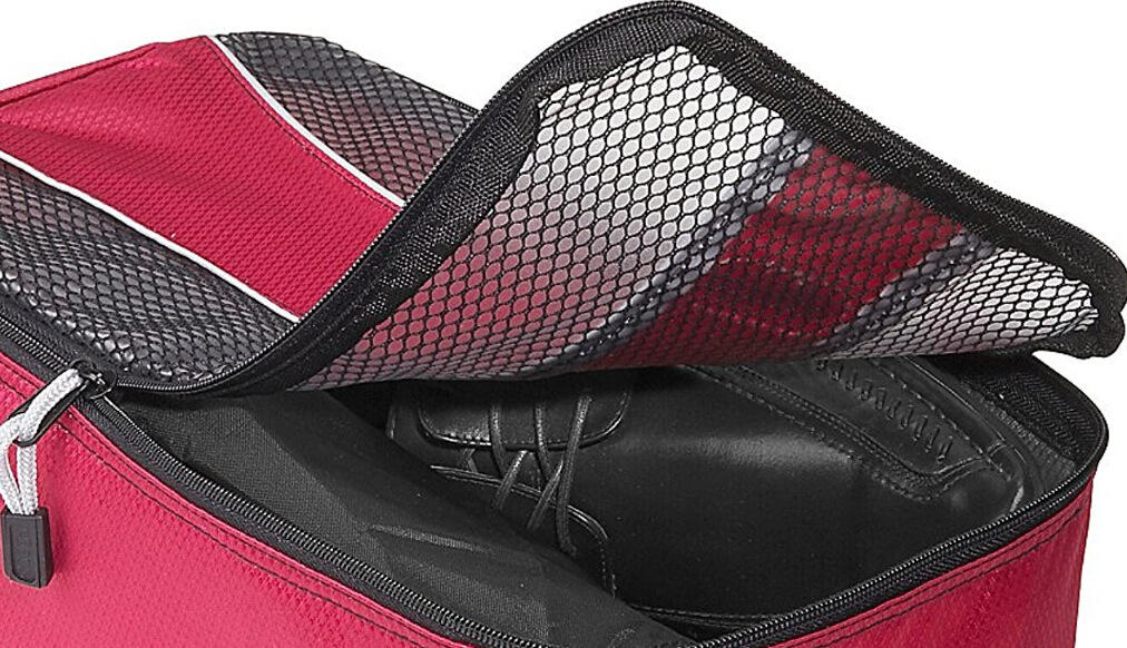 Saco de sapato de malha portátil respirável etiqueta personalizada sacos de sapato duffle de viagem homem esportes futebol basquete sapato embalagem