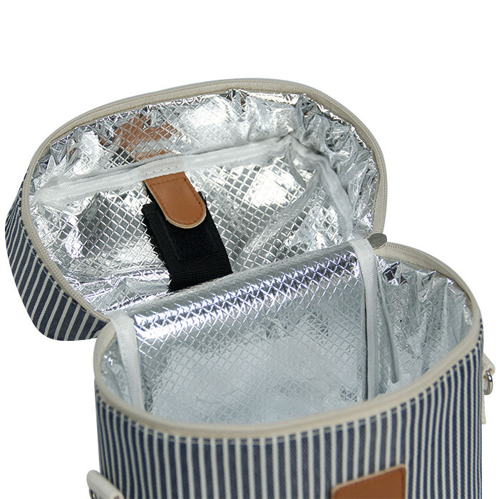 Bolsa térmica portátil personalizada para vinho com isolamento de ombro à prova d'água 2 garrafas bolsa térmica para vinho