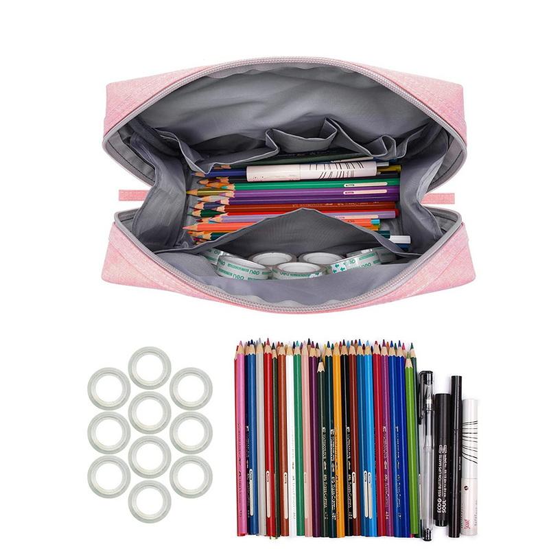 Sacos de armazenamento de cosméticos de viagem de moda rosa ou bolsa de higiene pessoal logotipo personalizado organizador de maquiagem com zíper e bolsas para mulheres