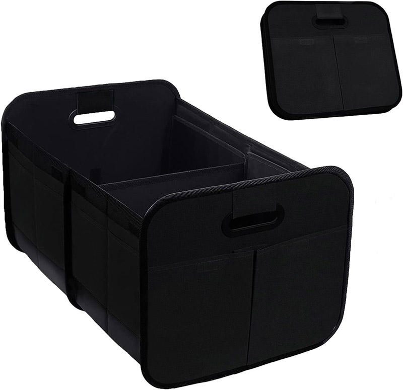Organizador de porta-malas dobrável para armazenamento de carro, organizador de porta-malas de carro dobrável durável para caminhão SUV