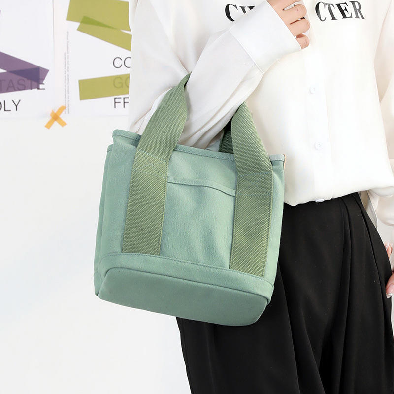 Personalização por atacado de fábrica Bolsa de compras casual de grande capacidade com vários bolsos Sacola de compras